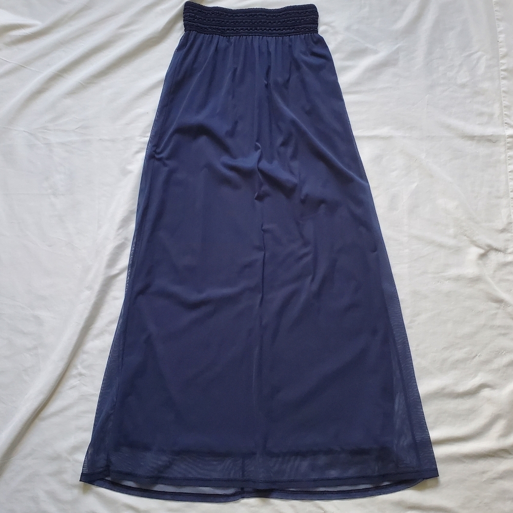 Navy Maxi Skirt